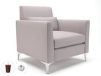 Office furniture roselle-90cm-wide-armchair-in-warwick-dolly-fabric-with-socket Dynamic   Colour  