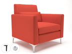 Office furniture roselle-90cm-wide-armchair-in-warwick-dolly-fabric-with-socket Dynamic   Colour  