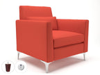 Office furniture roselle-90cm-wide-armchair-in-warwick-dolly-fabric-with-socket Dynamic   Colour  