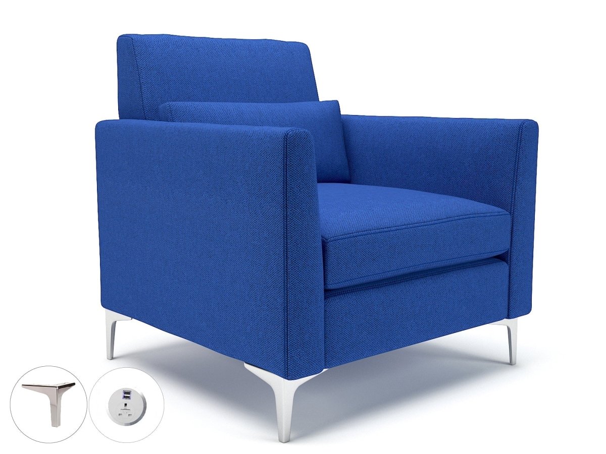 Office furniture roselle-90cm-wide-armchair-in-camira-era-fabric-with-socket Dynamic   Colour  