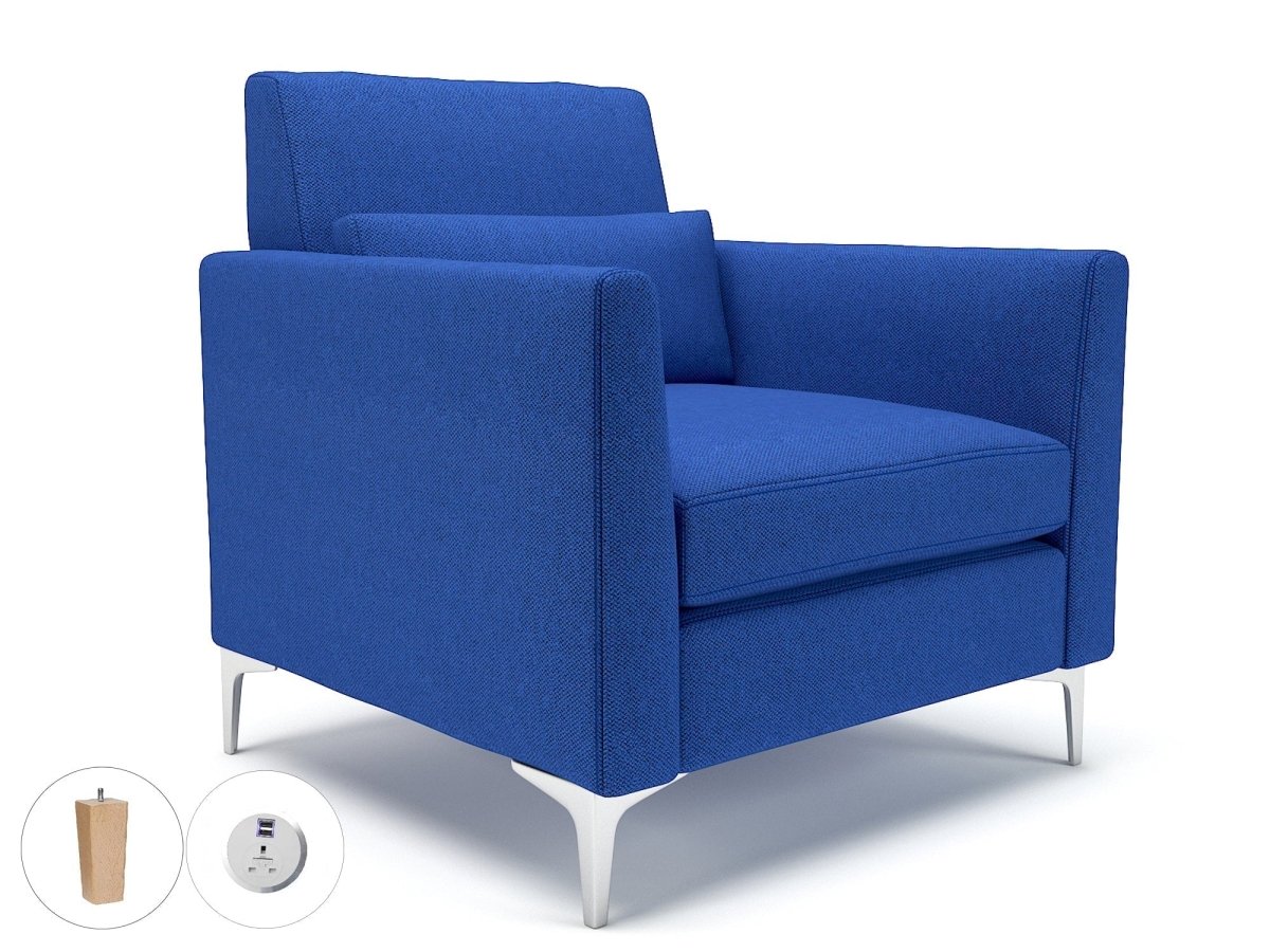 Office furniture roselle-90cm-wide-armchair-in-camira-era-fabric-with-socket Dynamic   Colour  