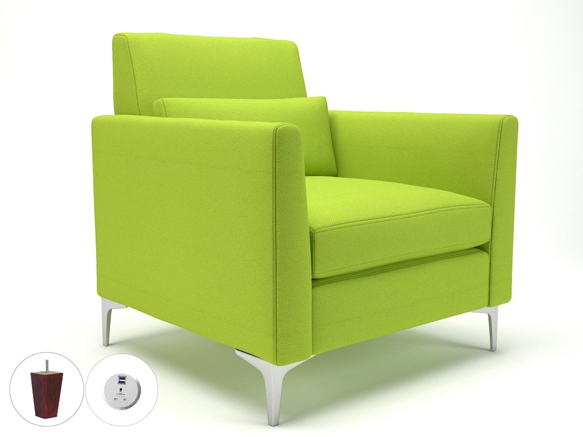 Office furniture roselle-90cm-wide-armchair-in-camira-era-fabric-with-socket Dynamic   Colour  