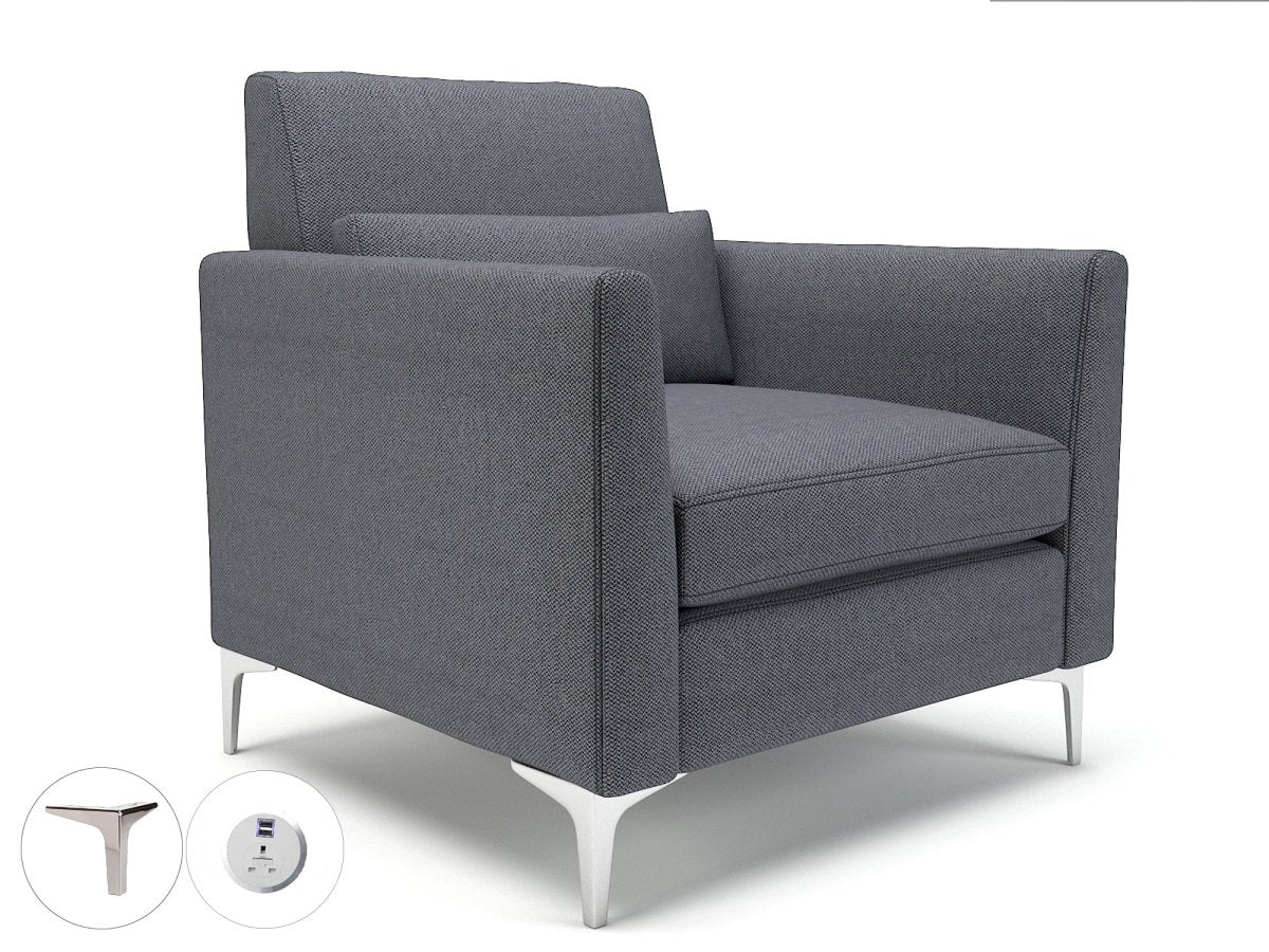 Office furniture roselle-90cm-wide-armchair-in-camira-era-fabric-with-socket Dynamic   Colour  