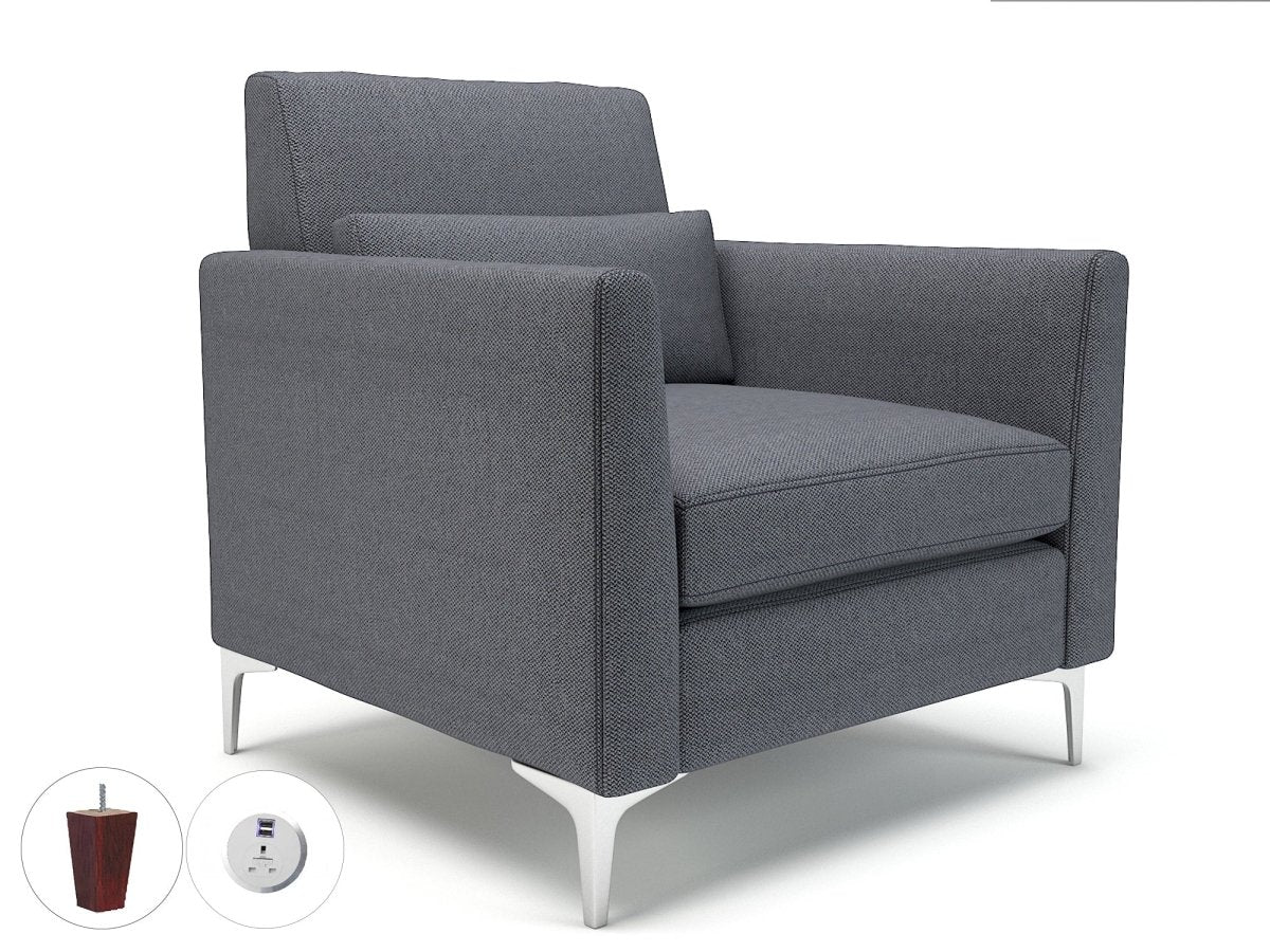 Office furniture roselle-90cm-wide-armchair-in-camira-era-fabric-with-socket Dynamic   Colour  