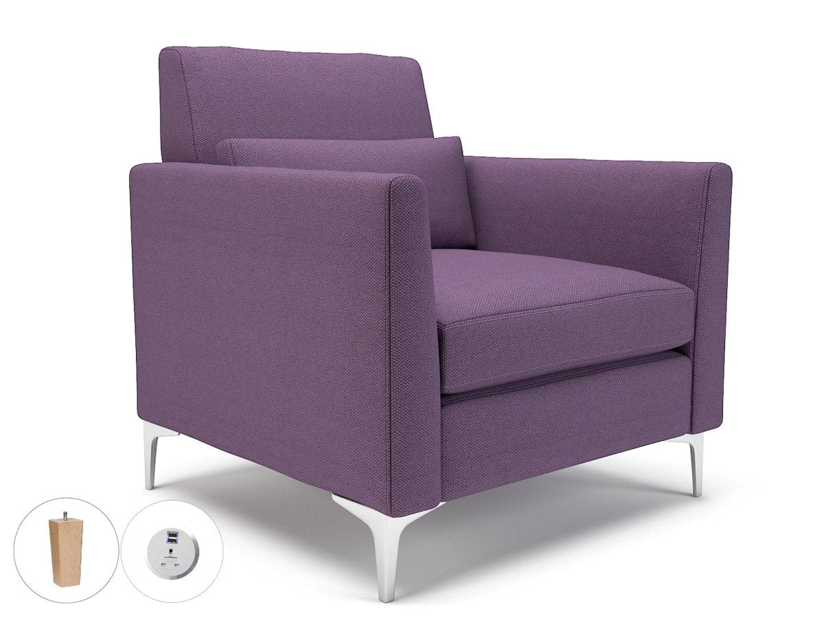 Office furniture roselle-90cm-wide-armchair-in-camira-era-fabric-with-socket Dynamic   Colour  