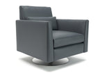 Office Armchair 90cm W Swivel  Cristina Marrone Ultima Faux Leather Socket Colour
