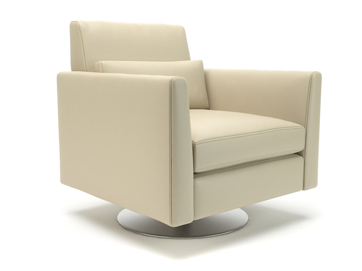 roselle-90cm-wide-swivel-armchair-in-cristina-marrone-ultima-faux-leather-with-socket Dynamic  Colour Chalk