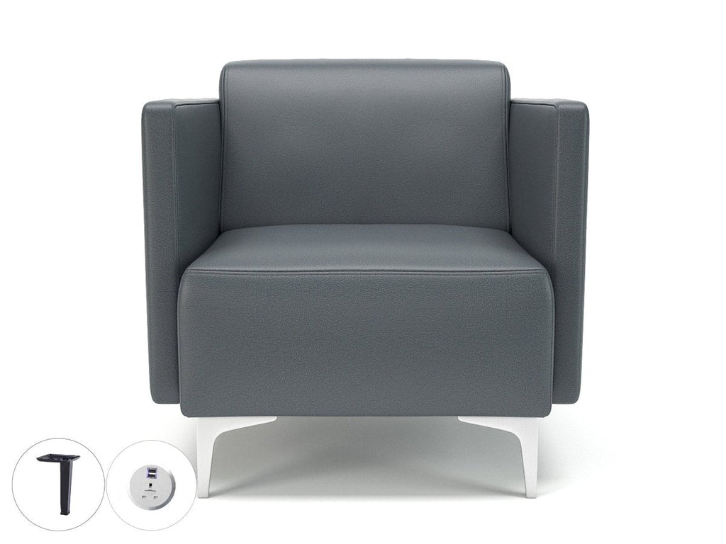 napa-slim-arm-75cm-wide-armchair-in-cristina-marrone-ultima-faux-leather-with-socket Dynamic  Chrome Colour Chalk 