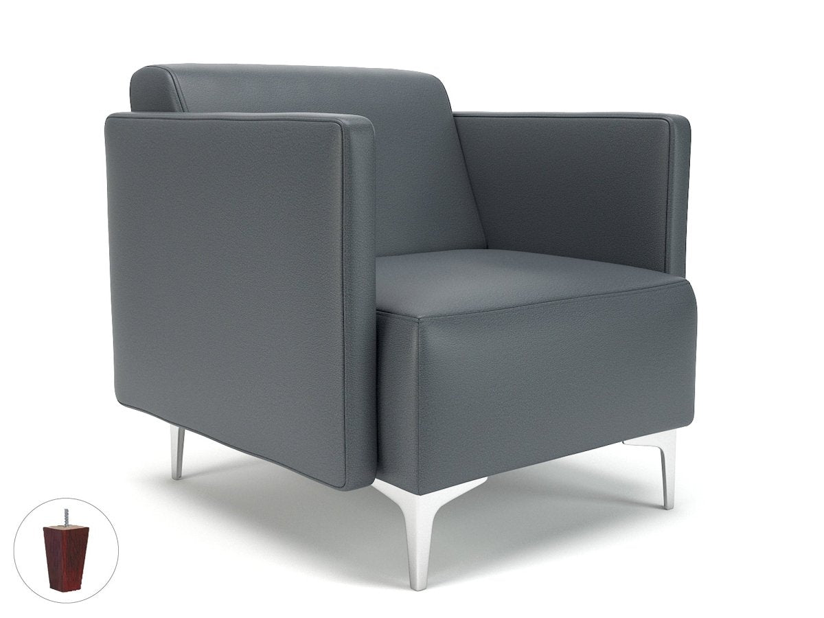napa-slim-arm-75cm-wide-armchair-in-cristina-marrone-ultima-faux-leather Dynamic  Light Wood Colour Chalk 