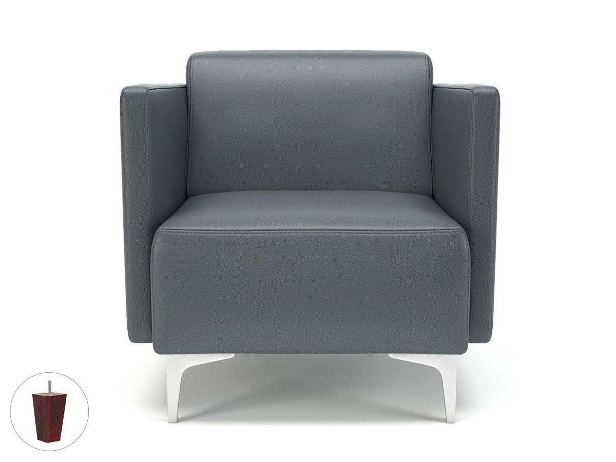 napa-slim-arm-75cm-wide-armchair-in-cristina-marrone-ultima-faux-leather Dynamic  Matt Black Colour Chalk 