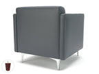 Office furniture napa-slim-arm-75cm-wide-armchair-in-cristina-marrone-ultima-faux-leather Dynamic  Chrome Colour Chilli 