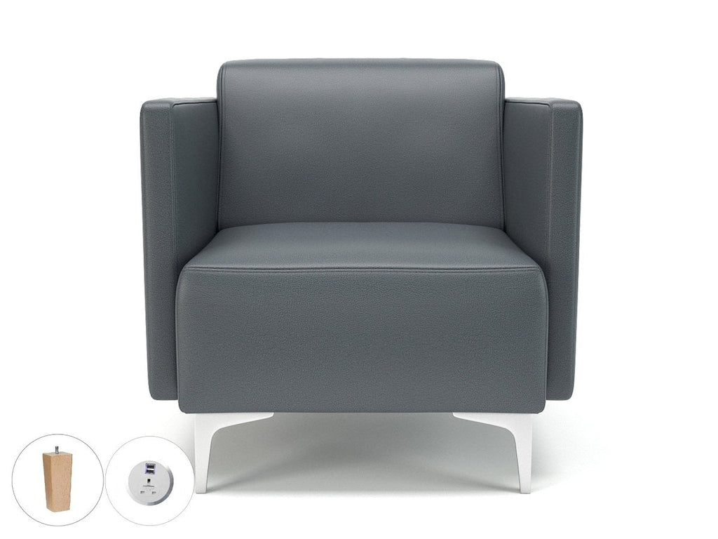 napa-slim-arm-75cm-wide-armchair-in-cristina-marrone-ultima-faux-leather-with-socket Dynamic  Light Wood Colour Chilli 