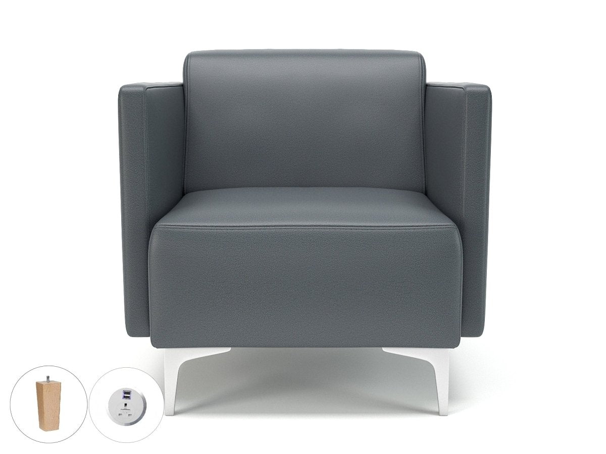 napa-slim-arm-75cm-wide-armchair-in-cristina-marrone-ultima-faux-leather-with-socket Dynamic  Light Wood Colour Chilli 