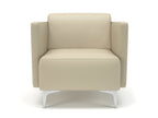 napa-slim-arm-75cm-wide-armchair-in-cristina-marrone-ultima-faux-leather Dynamic  Ebony Wood Colour Cream 