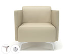 napa-slim-arm-75cm-wide-armchair-in-cristina-marrone-ultima-faux-leather-with-socket Dynamic  Ebony Wood Colour Cream 