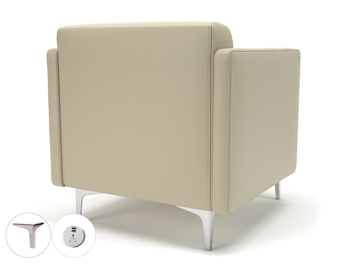napa-slim-arm-75cm-wide-armchair-in-cristina-marrone-ultima-faux-leather-with-socket Dynamic  Light Wood Colour Cream 