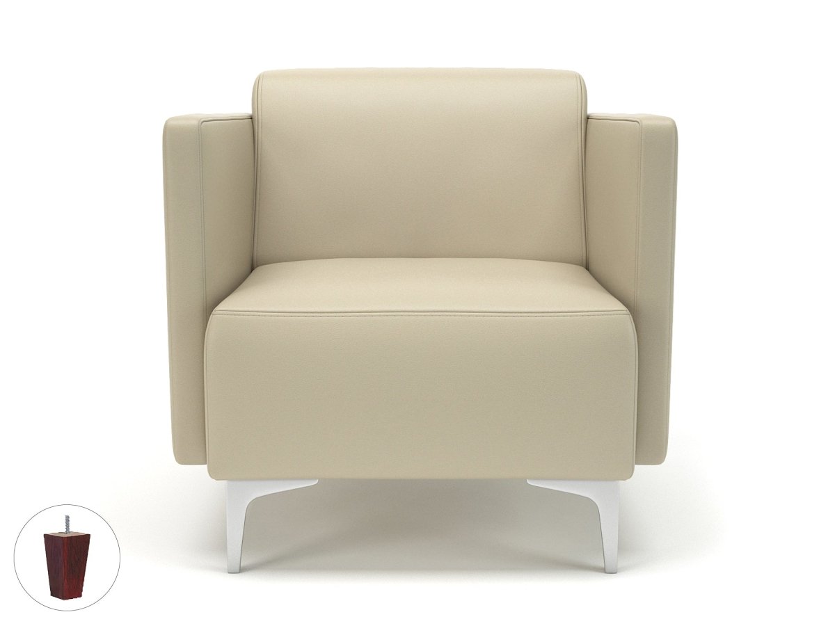 napa-slim-arm-75cm-wide-armchair-in-cristina-marrone-ultima-faux-leather Dynamic  Matt Black Colour Mocha 