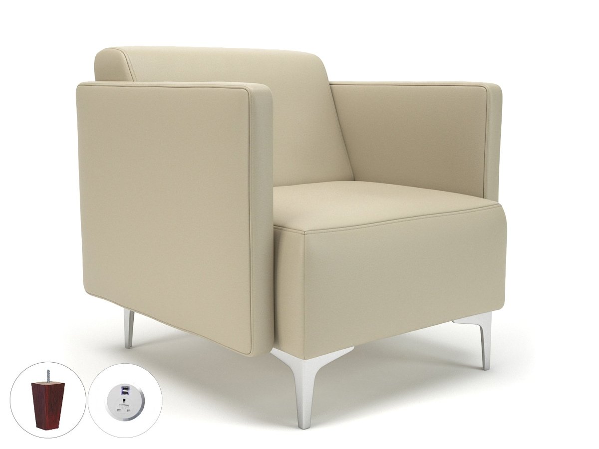 napa-slim-arm-75cm-wide-armchair-in-cristina-marrone-ultima-faux-leather-with-socket Dynamic  Light Wood Colour Mocha 