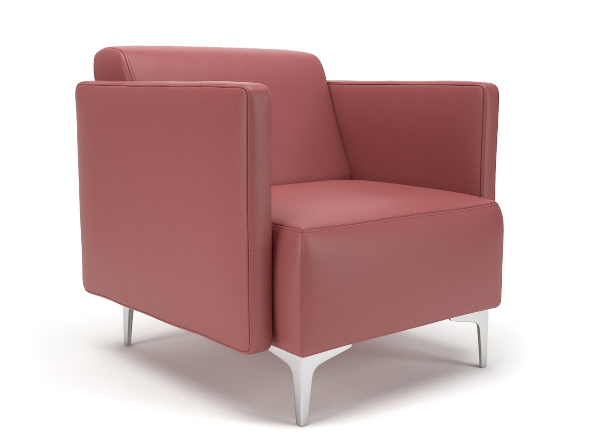 Office furniture napa-slim-arm-75cm-wide-armchair-in-cristina-marrone-ultima-faux-leather Dynamic  Chrome Colour Taupe 