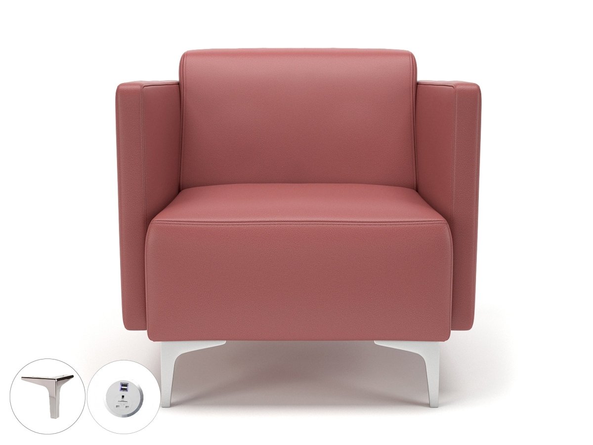 napa-slim-arm-75cm-wide-armchair-in-cristina-marrone-ultima-faux-leather-with-socket Dynamic  Ebony Wood Colour Taupe 