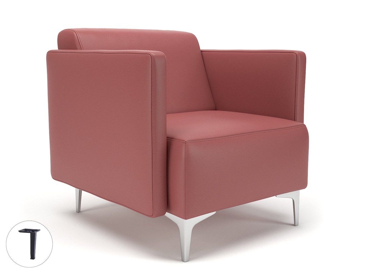 napa-slim-arm-75cm-wide-armchair-in-cristina-marrone-ultima-faux-leather Dynamic  Matt Black Colour Taupe 