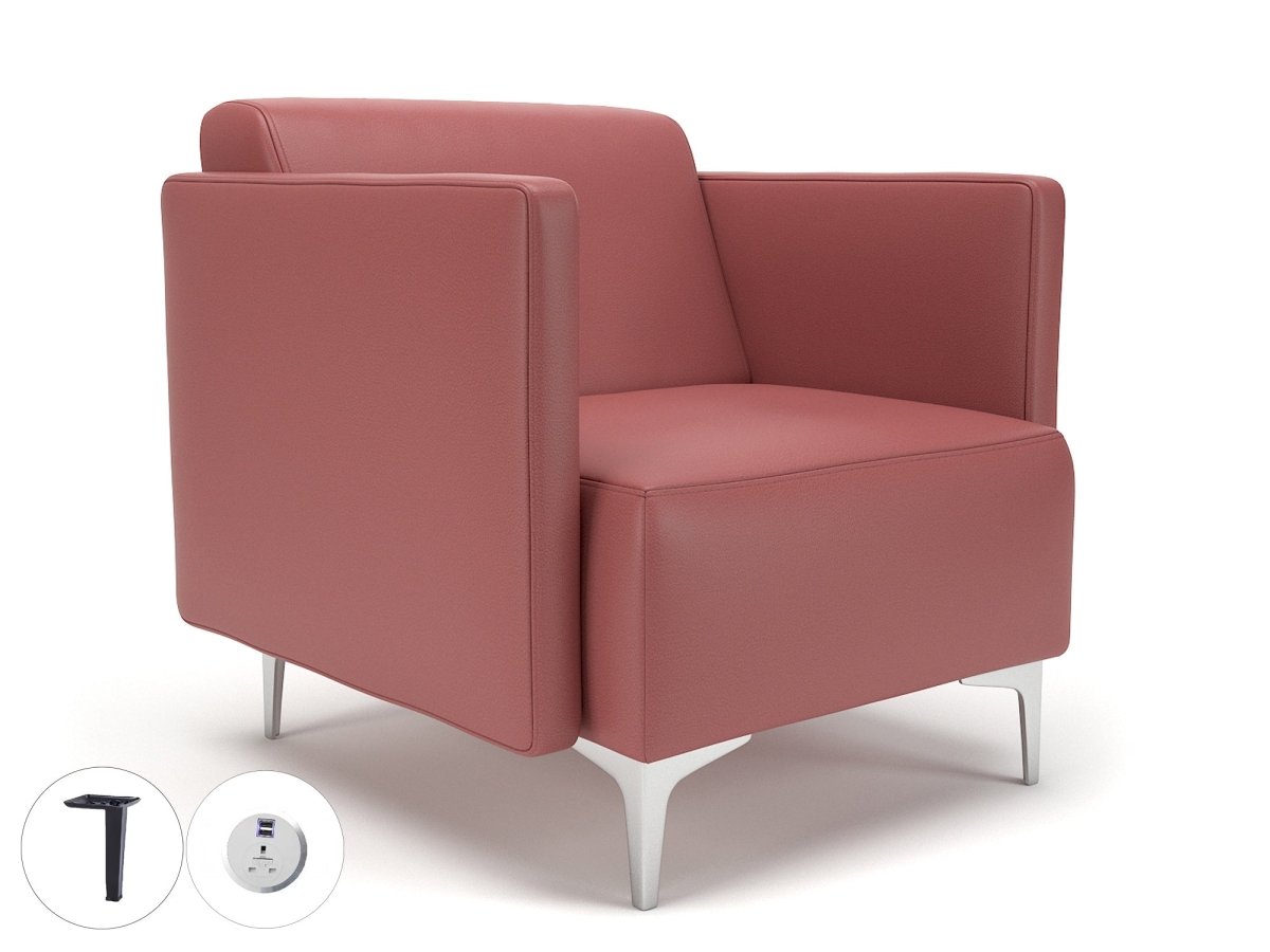 napa-slim-arm-75cm-wide-armchair-in-cristina-marrone-ultima-faux-leather-with-socket Dynamic  Matt Black Colour Taupe 