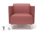 Office furniture napa-slim-arm-75cm-wide-armchair-in-cristina-marrone-ultima-faux-leather-with-socket Dynamic   Colour  