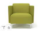 Office furniture napa-slim-arm-75cm-wide-armchair-in-warwick-dolly-fabric-with-socket Dynamic  Ebony Wood Colour Citron 