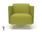 Office furniture napa-slim-arm-75cm-wide-armchair-in-warwick-dolly-fabric Dynamic  Chrome Colour Denim 
