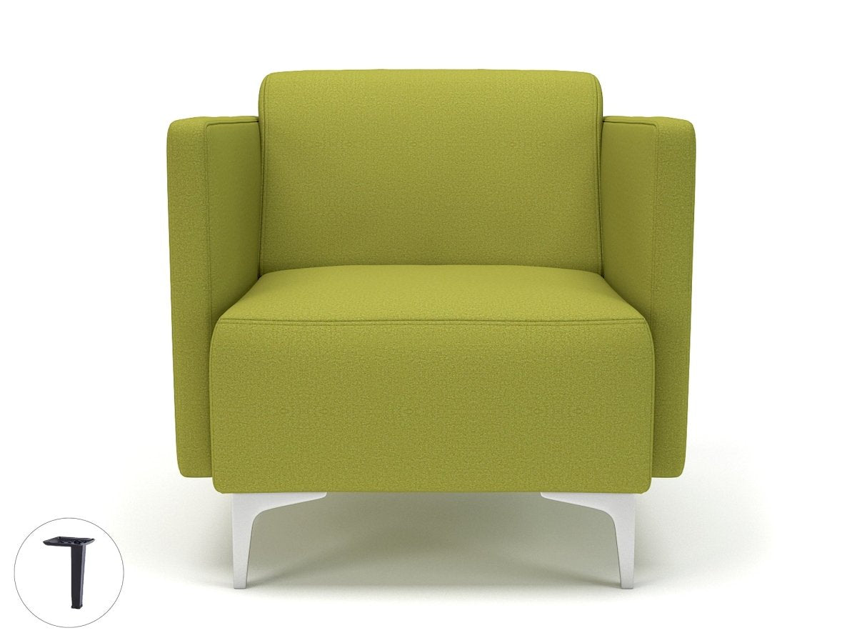 Office furniture napa-slim-arm-75cm-wide-armchair-in-warwick-dolly-fabric Dynamic  Chrome Colour Denim 