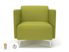 Office furniture napa-slim-arm-75cm-wide-armchair-in-warwick-dolly-fabric-with-socket Dynamic  Light Wood Colour Ebony 