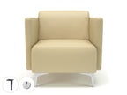 Office furniture napa-slim-arm-75cm-wide-armchair-in-cristina-marrone-ultima-faux-leather-with-socket Dynamic   Colour  