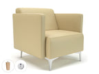 Office furniture napa-slim-arm-75cm-wide-armchair-in-cristina-marrone-ultima-faux-leather-with-socket Dynamic   Colour  
