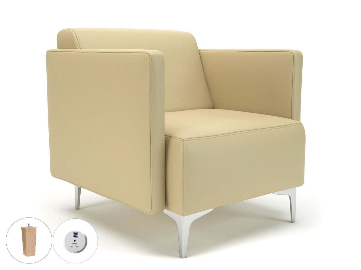 Office furniture napa-slim-arm-75cm-wide-armchair-in-cristina-marrone-ultima-faux-leather-with-socket Dynamic   Colour  
