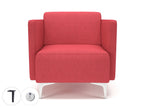 Office furniture napa-slim-arm-75cm-wide-armchair-in-camira-era-fabric-with-socket Dynamic  Chrome Colour Everlasting 