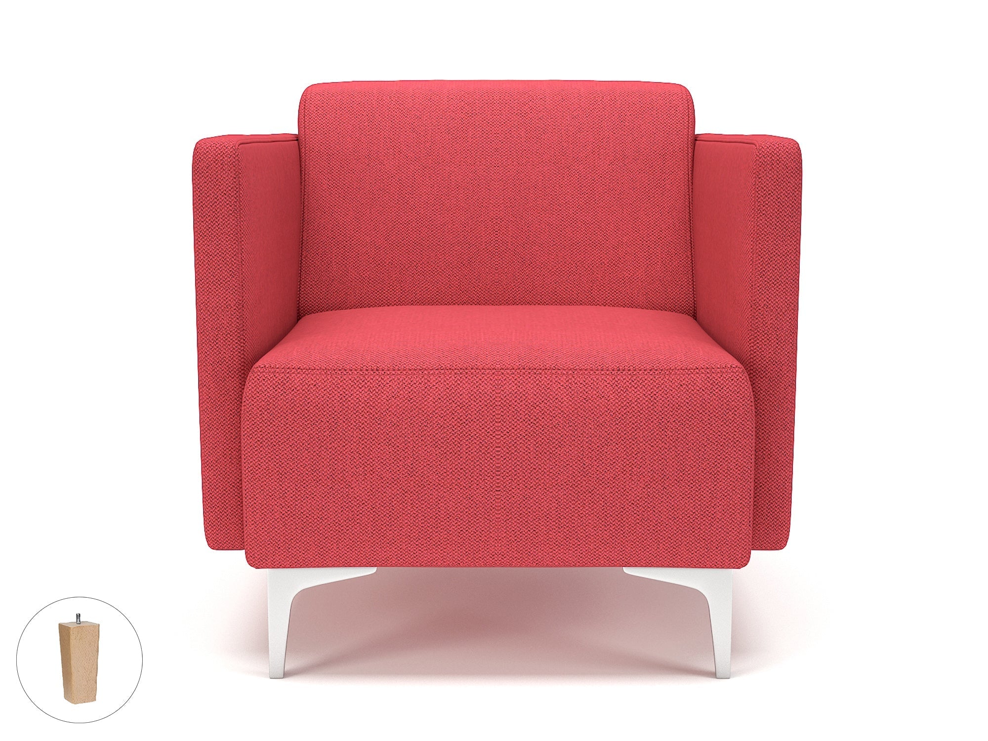 Office furniture napa-slim-arm-75cm-wide-armchair-in-camira-era-fabric Dynamic  Light Wood Colour Forward 