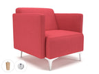 Office furniture napa-slim-arm-75cm-wide-armchair-in-camira-era-fabric-with-socket Dynamic  Ebony Wood Colour Forward 