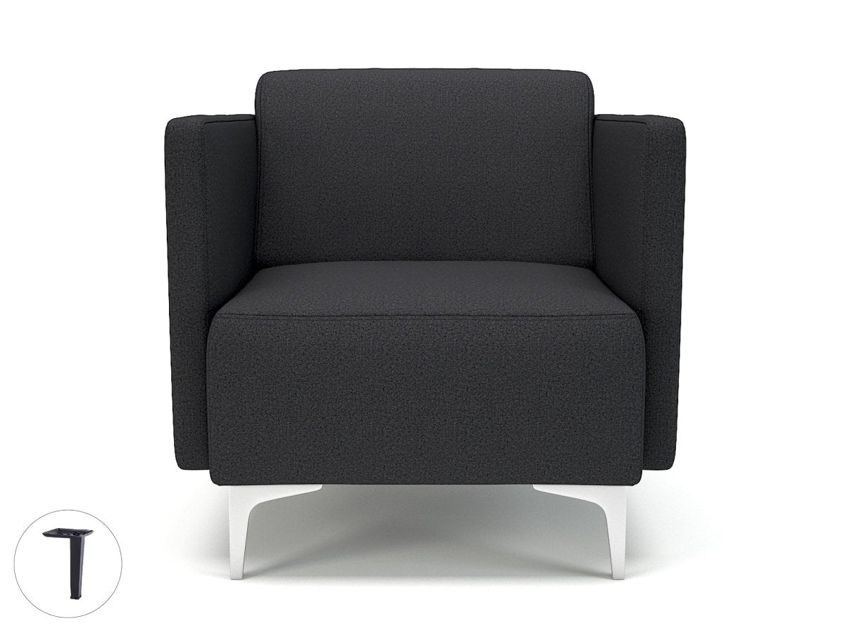 Office furniture napa-slim-arm-75cm-wide-armchair-in-warwick-dolly-fabric Dynamic  Chrome Colour Linen 