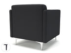 Office furniture napa-slim-arm-75cm-wide-armchair-in-warwick-dolly-fabric Dynamic  Ebony Wood Colour Linen 