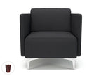 Office furniture napa-slim-arm-75cm-wide-armchair-in-warwick-dolly-fabric Dynamic  Matt Black Colour Linen 