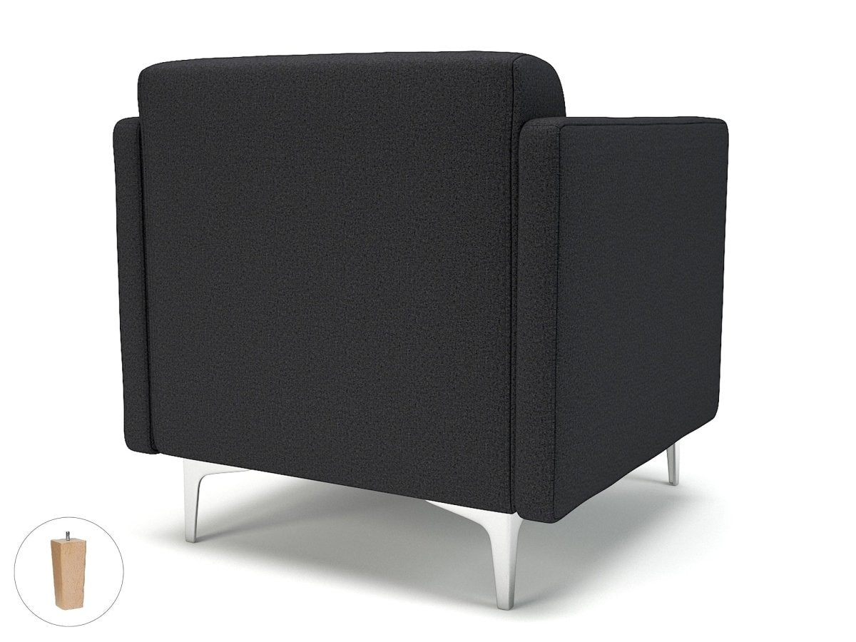 Office furniture napa-slim-arm-75cm-wide-armchair-in-warwick-dolly-fabric Dynamic  Matt Black Colour Marmalade 