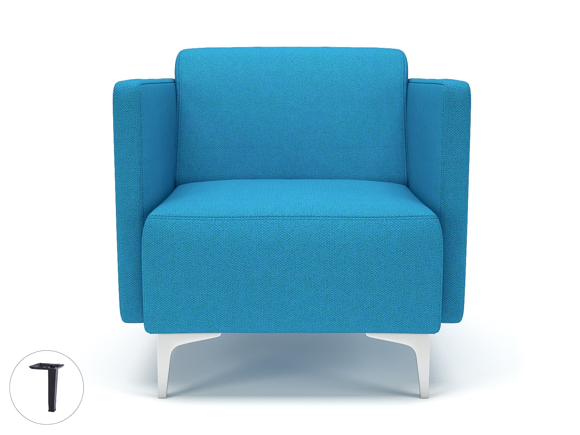 Office furniture napa-slim-arm-75cm-wide-armchair-in-camira-era-fabric Dynamic  Chrome Colour Perennial 