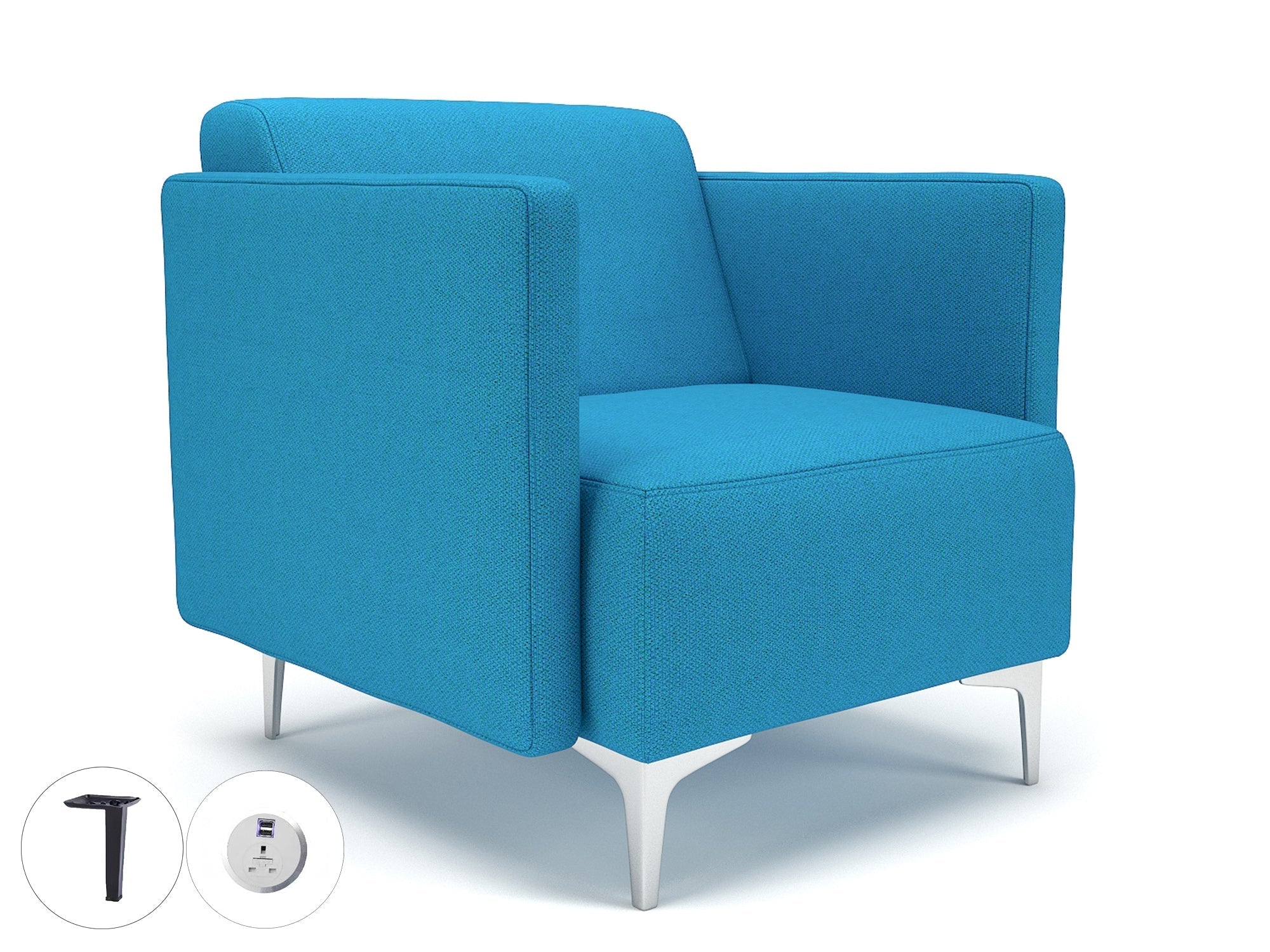 Office furniture napa-slim-arm-75cm-wide-armchair-in-camira-era-fabric-with-socket Dynamic  Matt Black Colour History 