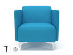 Office furniture napa-slim-arm-75cm-wide-armchair-in-camira-era-fabric-with-socket Dynamic  Chrome Colour Perennial 