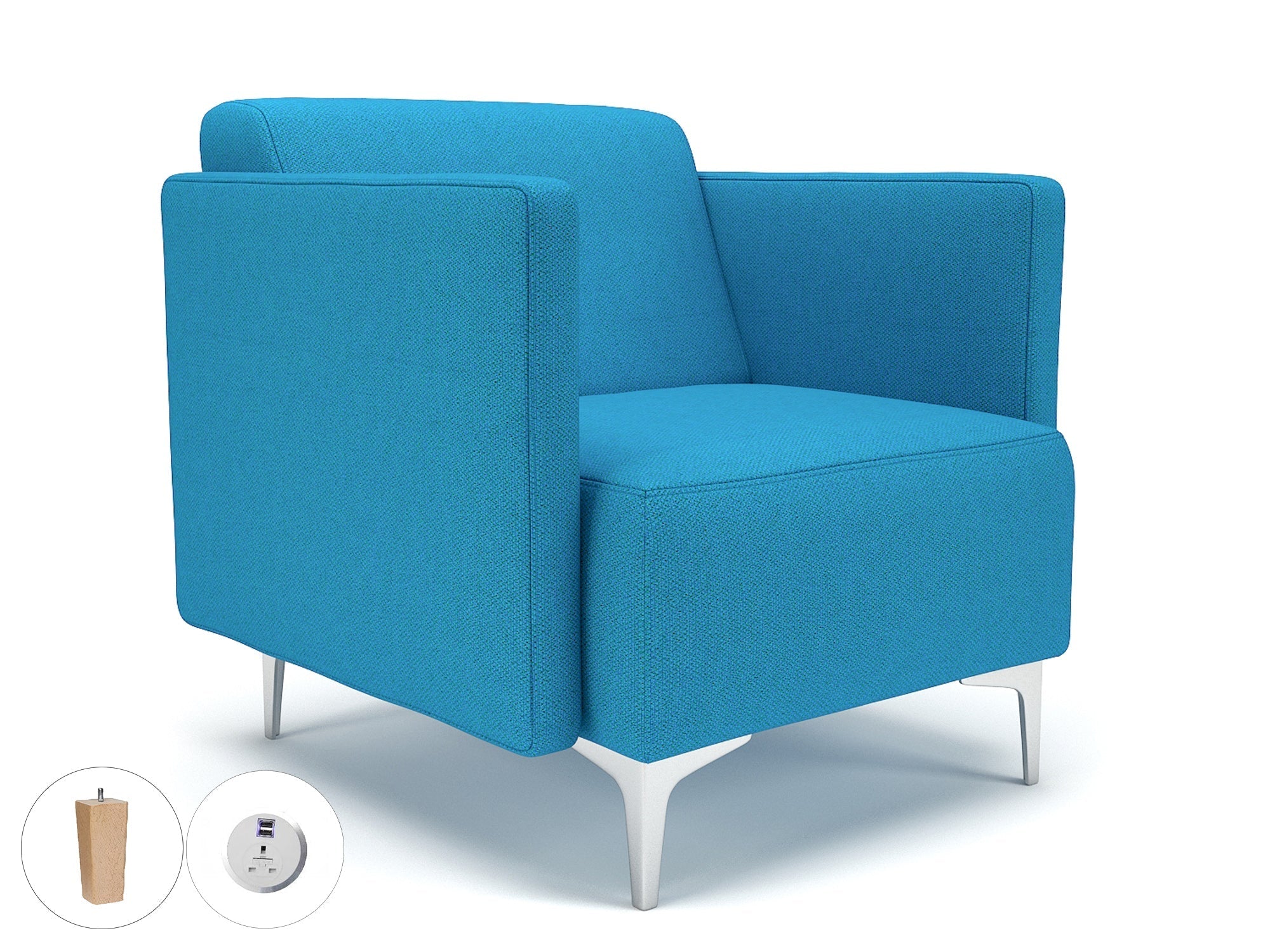 Office furniture napa-slim-arm-75cm-wide-armchair-in-camira-era-fabric-with-socket Dynamic  Ebony Wood Colour Period 