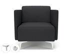 Office furniture napa-slim-arm-75cm-wide-armchair-in-warwick-dolly-fabric-with-socket Dynamic  Ebony Wood Colour Lagoon 