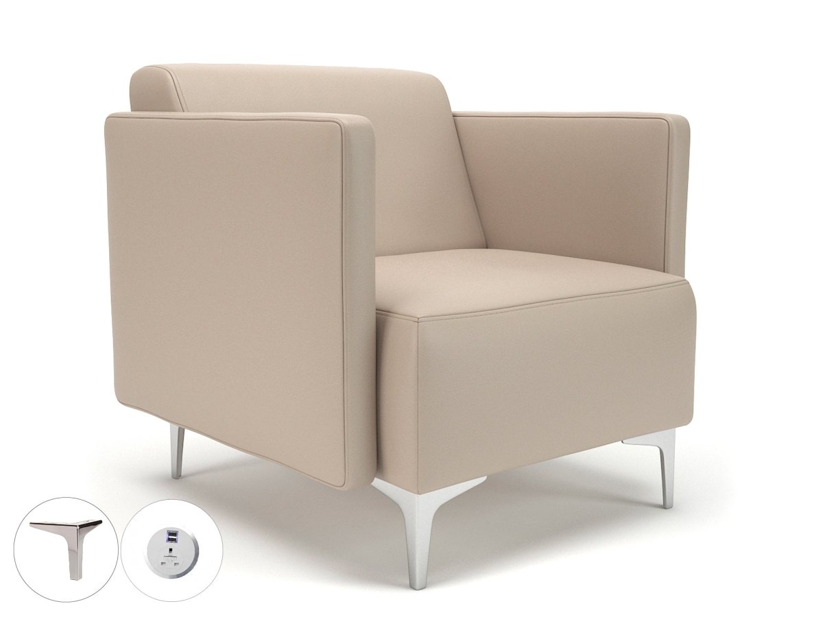 Office furniture napa-slim-arm-75cm-wide-armchair-in-cristina-marrone-ultima-faux-leather-with-socket Dynamic   Colour  