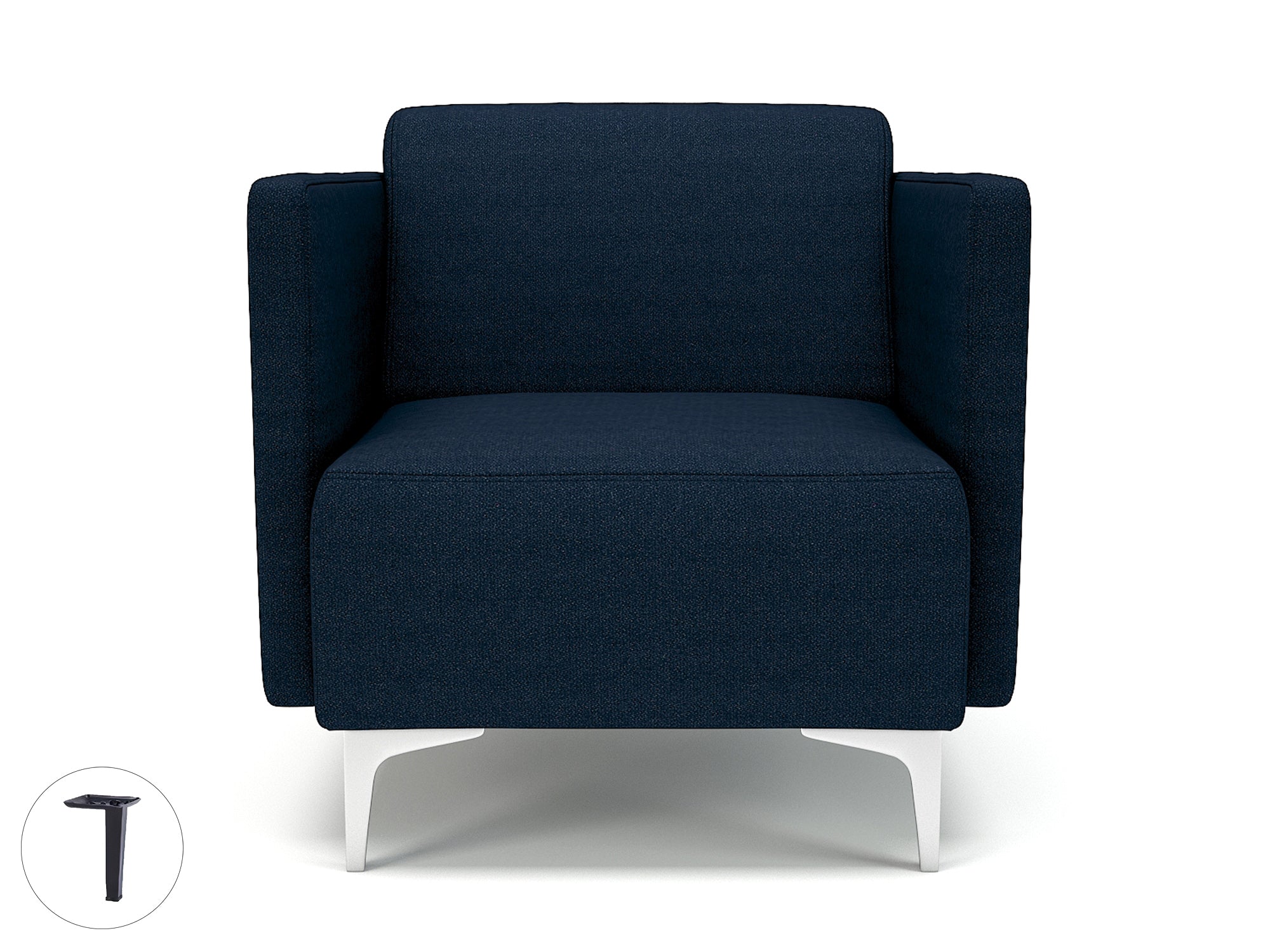 Office furniture napa-slim-arm-75cm-wide-armchair-in-camira-era-fabric Dynamic  Chrome Colour Prime 