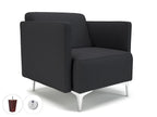 Office furniture napa-slim-arm-75cm-wide-armchair-in-warwick-dolly-fabric-with-socket Dynamic  Light Wood Colour Linen 