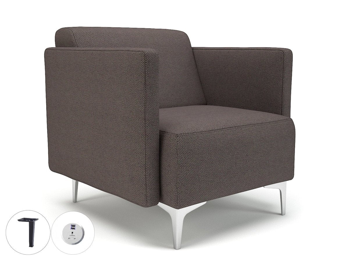 Office furniture napa-slim-arm-75cm-wide-armchair-in-camira-era-fabric-with-socket Dynamic   Colour  